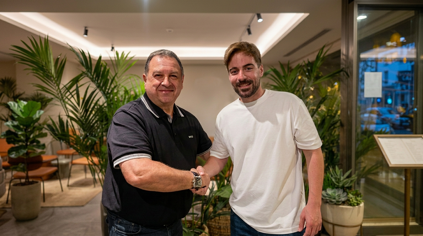 "Cohete" Suárez junto a Pedro Fermín Flores